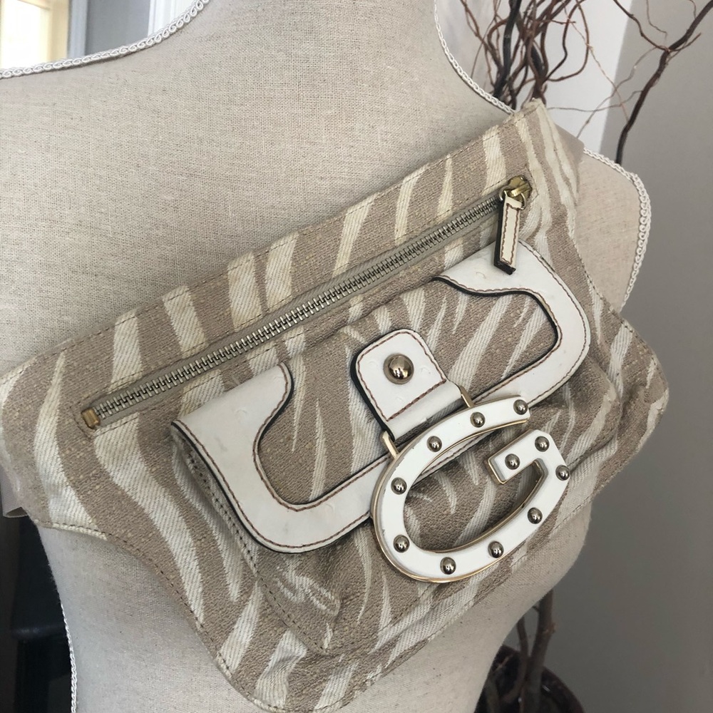 Guess Rum Jungle Mini waist/belt bag zebra print